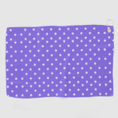 Dotty Delight paarse Golfhanddoek (Horizontaal)