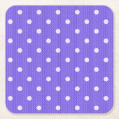 Dotty Delight Paarse Kartonnen Onderzetters (Voorkant)