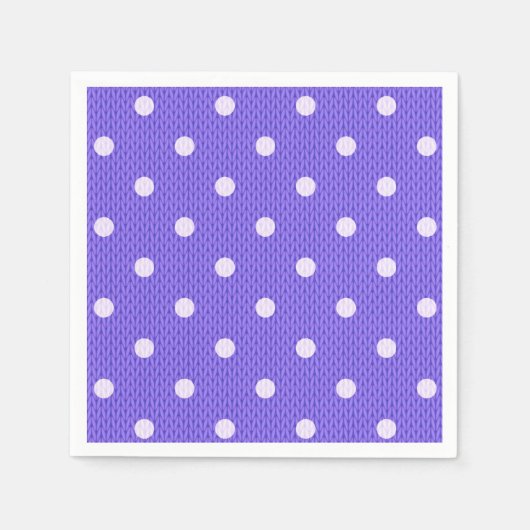 Dotty Delight Paarse papier Servet (Voorkant)