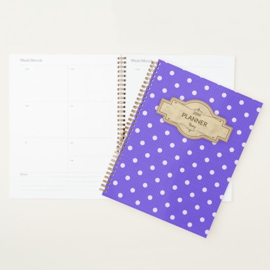 Dotty Delight Paarse Planner (Display)
