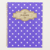 Dotty Delight Paarse Planner (Voorkant)