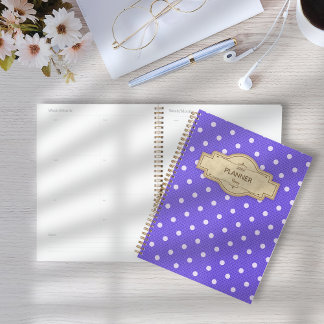 Dotty Delight Paarse Planner