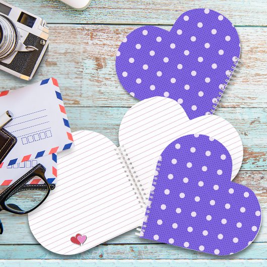Dotty Delight Paarse spiraal Notitieboek