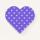 Dotty Delight Paarse spiraal Notitieboek (Voorkant)