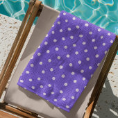 Dotty Delight paarse Strandlaken