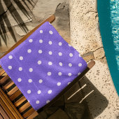 Dotty Delight paarse Strandlaken