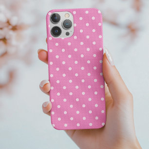 Dotty Delight Pink iPhone 16 Pro Hoesje