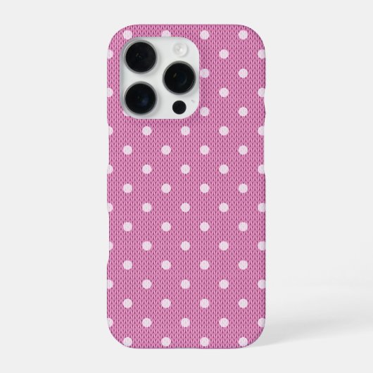 Dotty Delight Pink iPhone Hoesje (Achterkant)