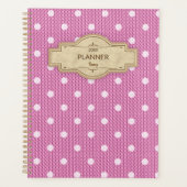Dotty Delight Pink Planner (Voorkant)