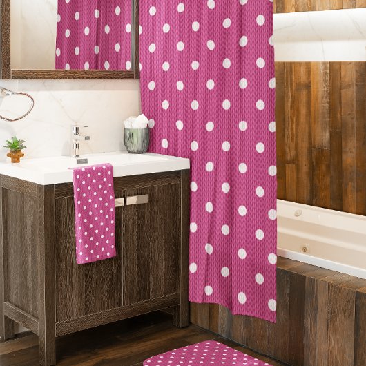 Dotty Delight Red Douchegordijn
