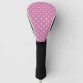 Dotty Delight Roze Golfheadcover (Voorkant)