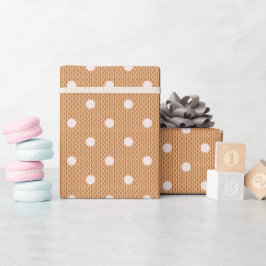Dotty Delight Sinaasappel Cadeaupapier