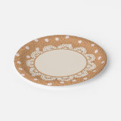 Dotty Delight Sinaasappel Papieren Bordje (Gekanteld)