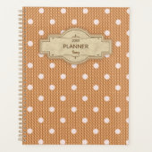 Dotty Delight Sinaasappel Planner (Voorkant)