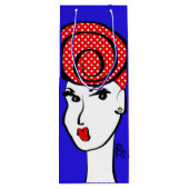 Dotty Divine Wine Gift Bag Wijn Cadeautas (Achterkant)