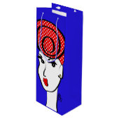 Dotty Divine Wine Gift Bag Wijn Cadeautas (Voorkant Gekanteld)