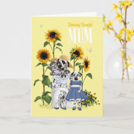 Dotty Dog Blooming Beauful Mum Sunflower Kaart