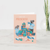 Dotty Dog en Kat Cadeau Mountain Birthday Kaart (Voorkant)