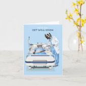 Dotty Dog en Kat in het ziekenhuis Kaart (Gele Bloem)