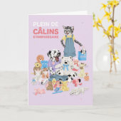 Dotty Dog Jouet en peluche câlins Anniversaire Kaart (Gele Bloem)