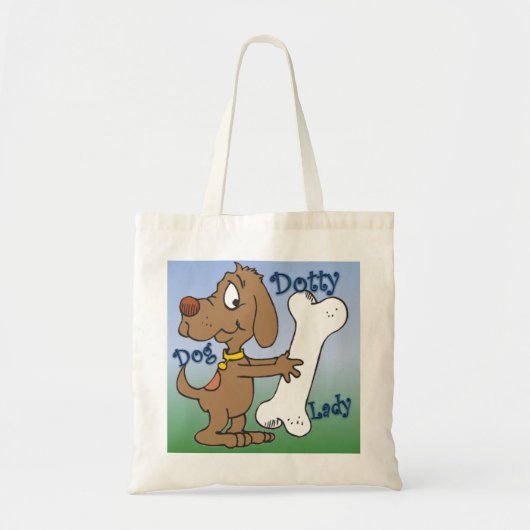 Dotty Dog Lady Tote Bag (Voorkant)