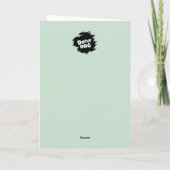 Dotty Dog naait tijd om verjaardag te vieren Kaart (Achterkant)