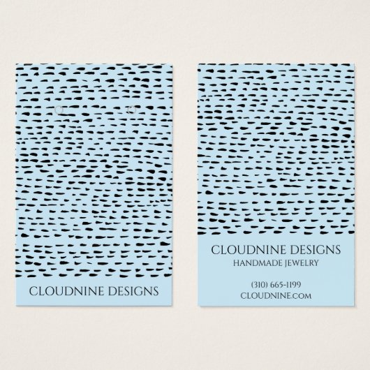 Dotty Earning Ketting Jewelry Display Card Visitekaartje (Voorkant /achterkant)