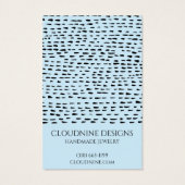 Dotty Earning Ketting Jewelry Display Card Visitekaartje (Achterkant)