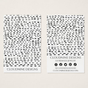 Dotty Earning Ketting Jewelry Display Card Visitekaartje