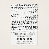 Dotty Earning Ketting Jewelry Display Card Visitekaartje (Achterkant)