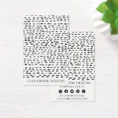 Dotty Earning Ketting Jewelry Display Card Visitekaartje (Bureau)