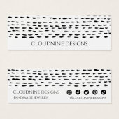 Dotty Earning Ketting Jewelry Mini Display Card Mini Visitekaartjes (Voorkant /achterkant)