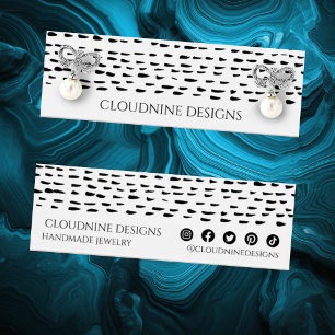 Dotty Earning Ketting Jewelry Mini Display Card Mini Visitekaartjes