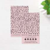 Dotty Earning Ketting Pink Jewelry Display Card Visitekaartje (Bureau)