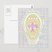 Dotty Egyptian Cobra Briefkaart (Voorkant / Achterkant)