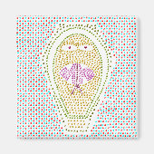 Dotty Egyptian cobra Magnet (Voorkant)