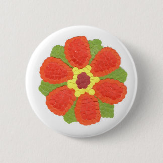 Dotty Flower Round Badge Ronde Button 5,7 Cm