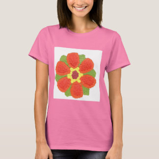 Dotty Flower Vrouwen Football T-shirt