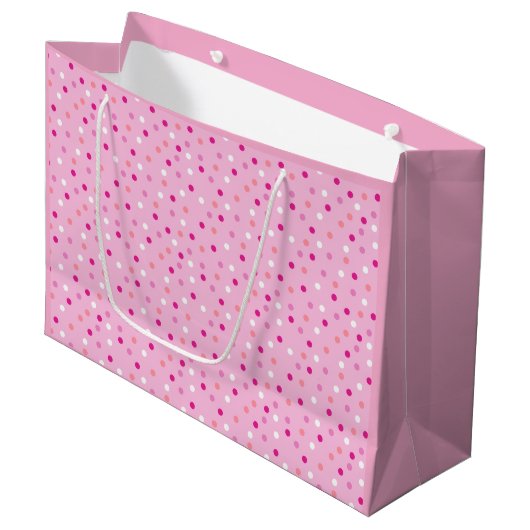 Dotty gift bag groot cadeauzakje (Voorkant Gekanteld)