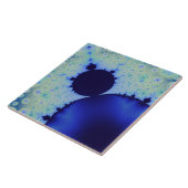Dotty Mandelbrot Ceramic Tile Tegeltje (Zijkant)