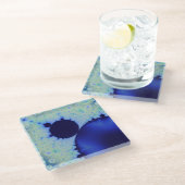 Dotty Mandelbrot Glass Onderzetter (Schuin)