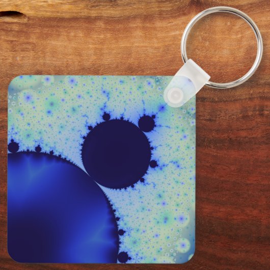 Dotty Mandelbrot Sleutelhanger (Achterkant)