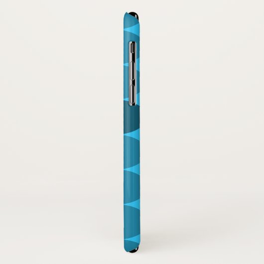 Dotty Monogram in rood en in Aqua Case-Mate iPhone Case (Achterkant/links)