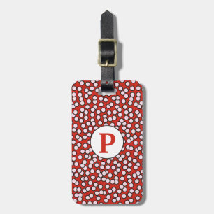 Dotty Monogram Patroon Bagagelabel
