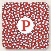 Dotty Monogram Patroon Bier Onderzetter (Voorkant)