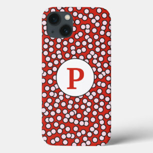 Dotty Monogram Patroon iPhone 13 Hoesje