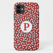 Dotty Monogram Patroon Case-Mate iPhone Case (Achterkant)