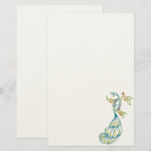 Dotty Peacock Color Briefpapier (Voorkant / Achterkant)