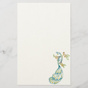 Dotty Peacock Color Briefpapier