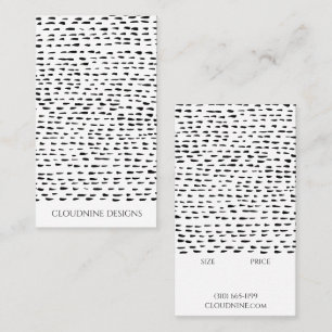 Dotty PRICE SIZE CUSTOM Sieraden Display Hang Labe Visitekaartje